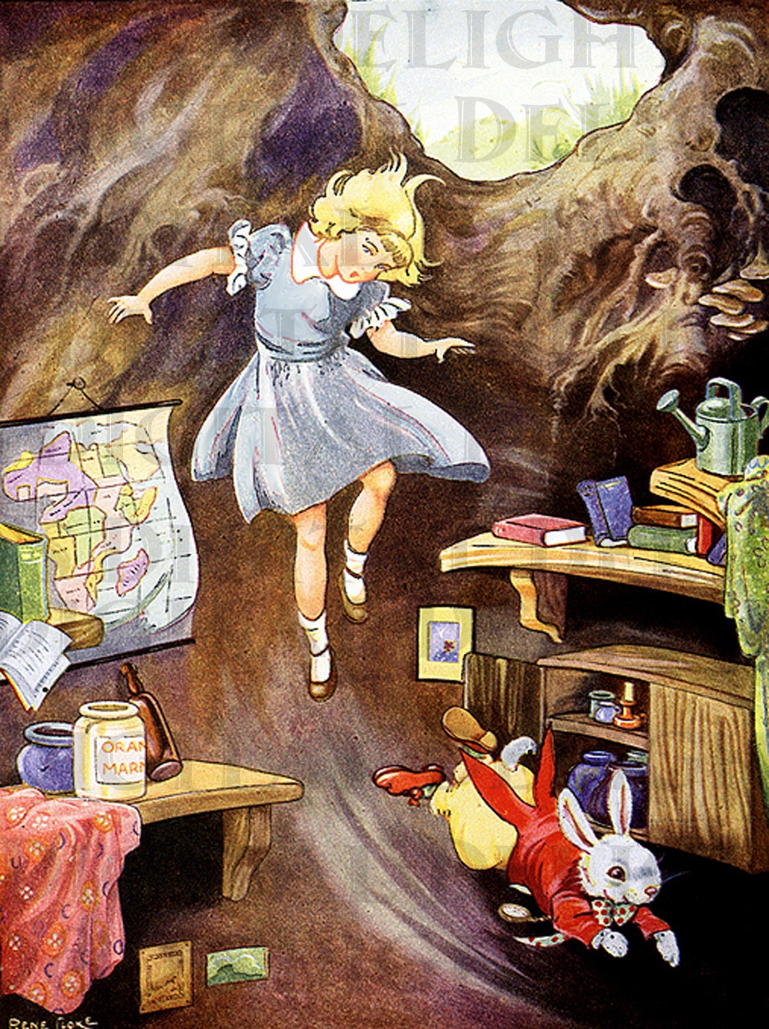 FaLLinG DoWn The RAbbit HoLE. ALICE in Wonderland DIGITAL