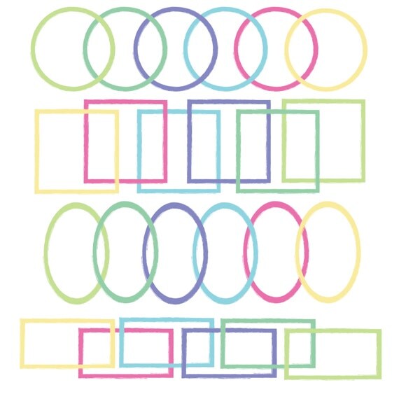 60% OFF SALE Digital Clip Art Digital Frames png files Commercial and Personal Use Il_570xn