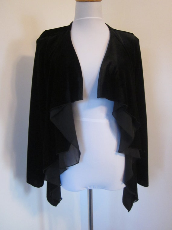 black evening wraps with sleeves