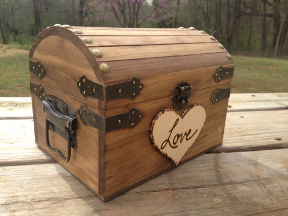 Rustic Wedding Chest - Love Letter Chest - Love Notes Chest - Rustic Wedding - Wishing Tree - Wishing Well Chest - Keepsake Box - Love Box by CountryBarnBabe