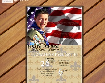 Eagle Scout Court of Honor Invitation Card Boy by christygomm