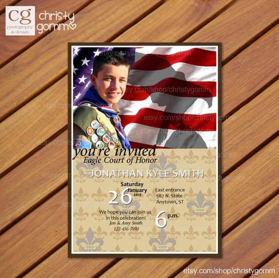 Eagle Scout Invitations Cards 5