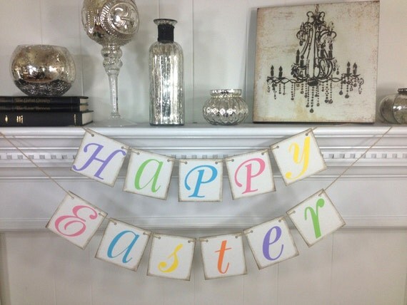 Easter Decoration - Happy Easter Banner- Easter Banner - Easter Garland