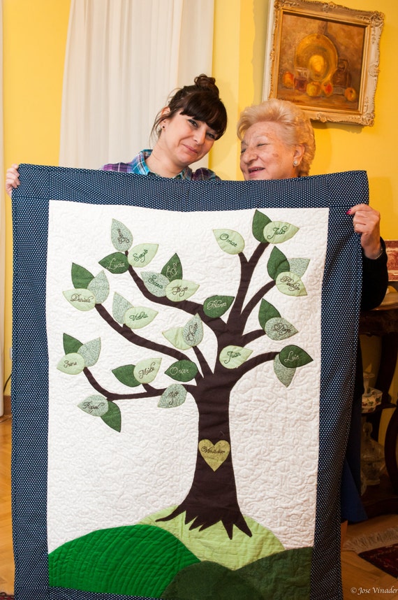 Items similar to Family tree Quilt on Etsy