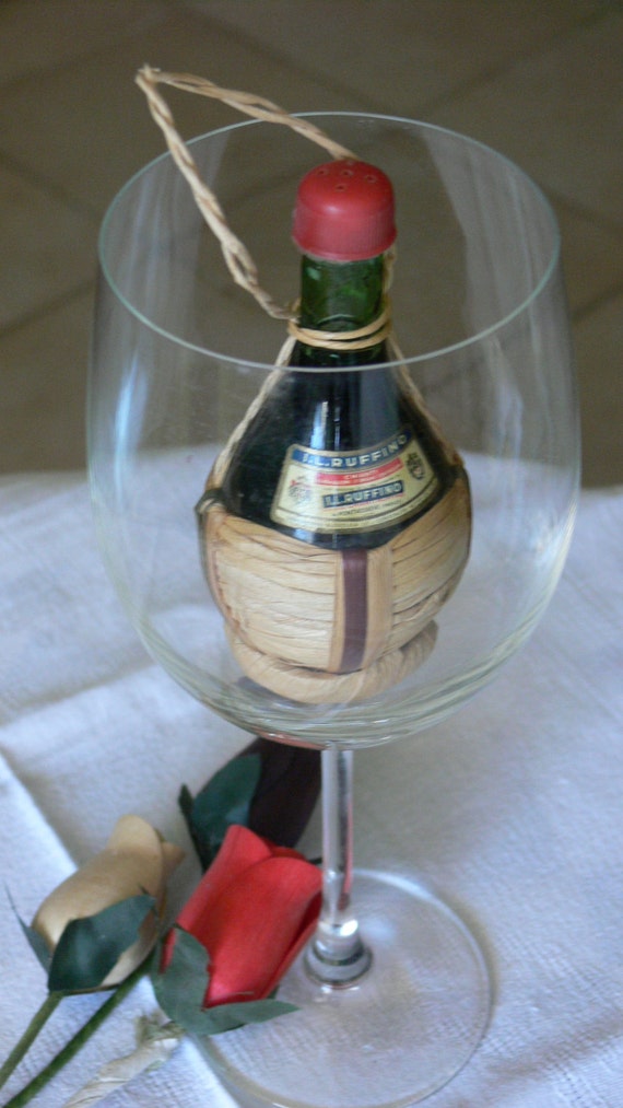 Miniature Wine Bottle of Ruffino Chianti FULL
