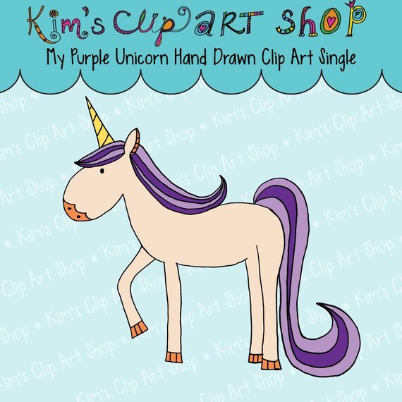 purple unicorn clipart - photo #37