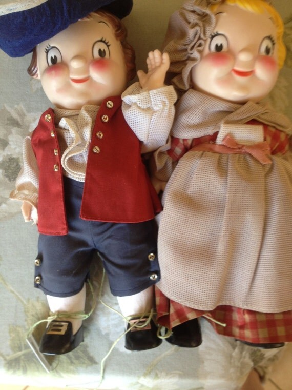  Vintage  Pair of Vintage  Campbells Soup Kids Girl and Boy