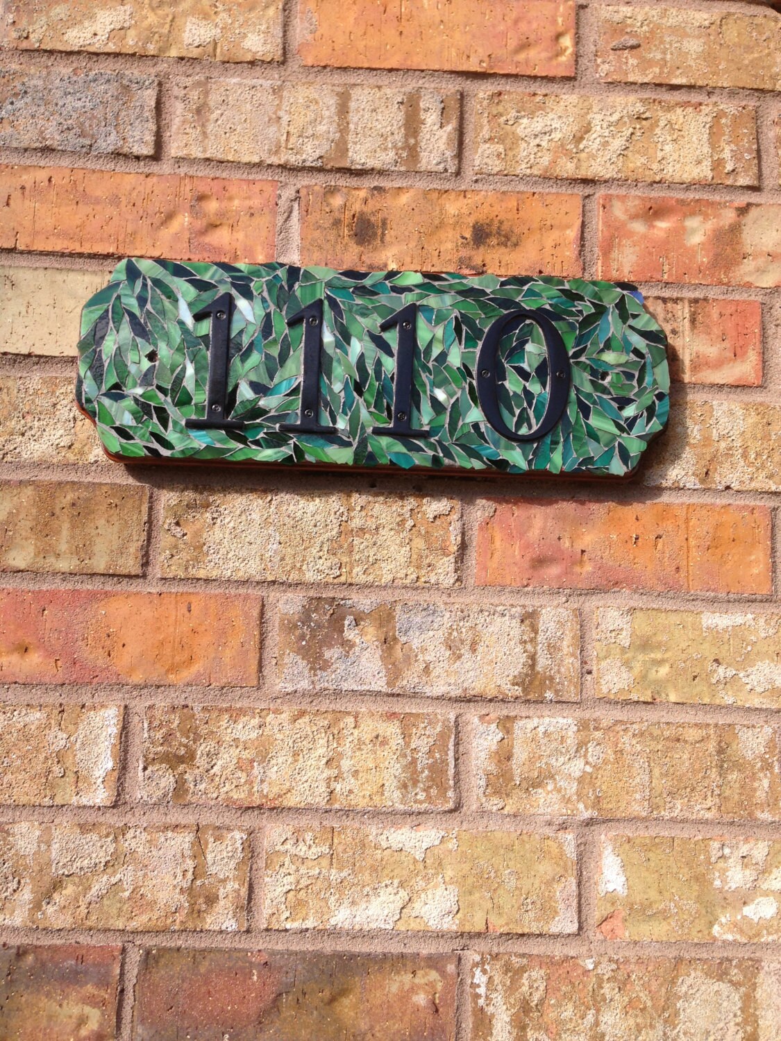 Mosaic Address Plaque