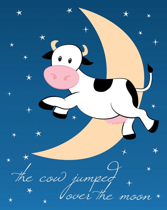 cow jumping clipart - photo #26