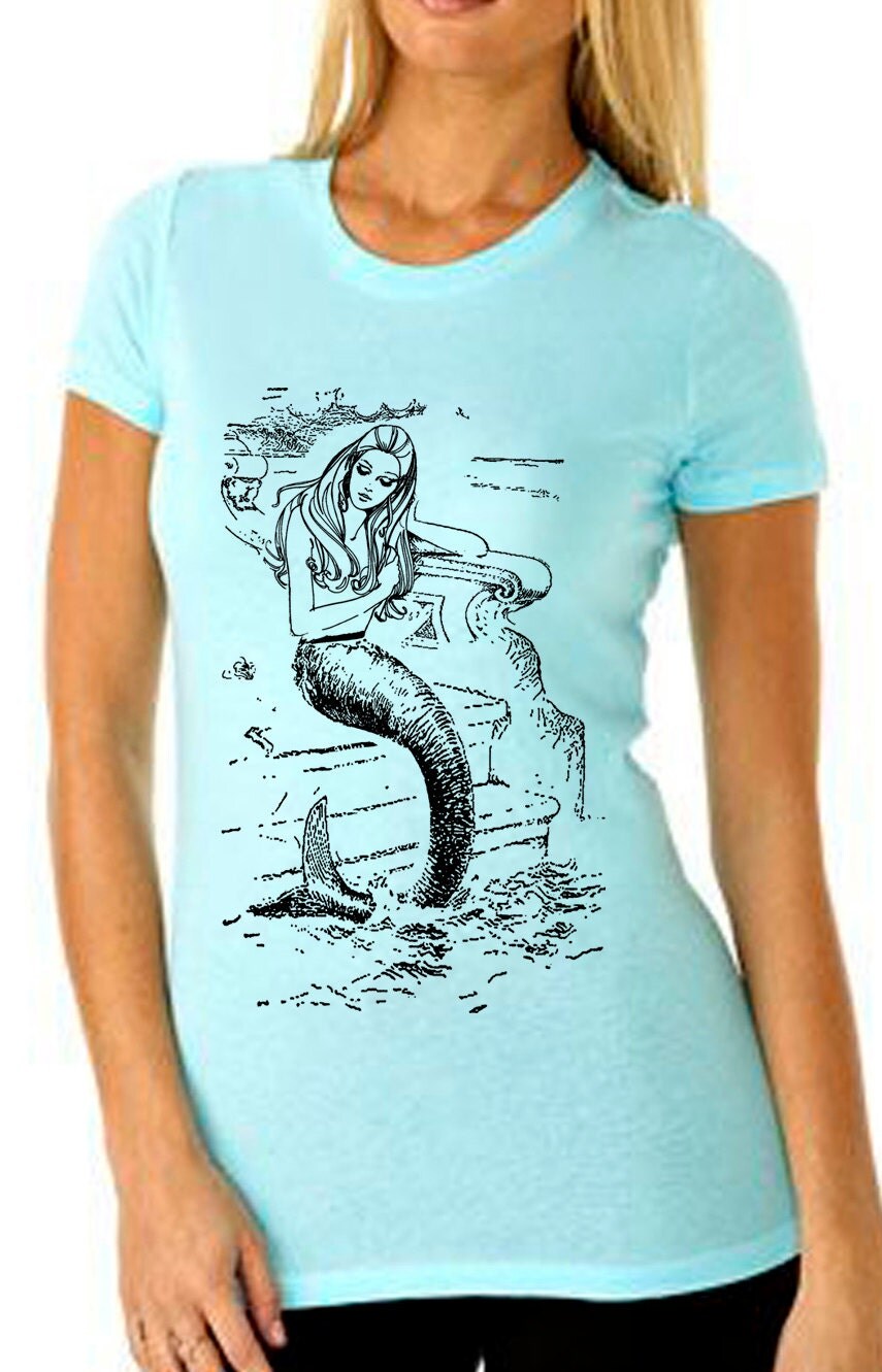 mermaid tshirt mermaid shirt womens tshirts womens