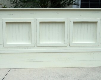 Tall Wall Mount Queen Size Headboard, Farmhouse Furniture, Rustic Home, Country Cottage