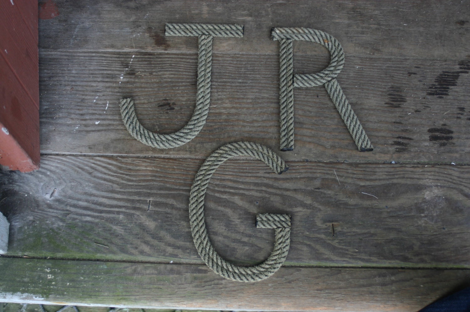 6 Rope Letters Personalize for Nautical Nursery Wedding