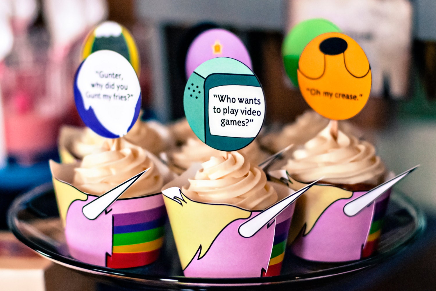 Adventure Time Party Circles Printable Birthday Party