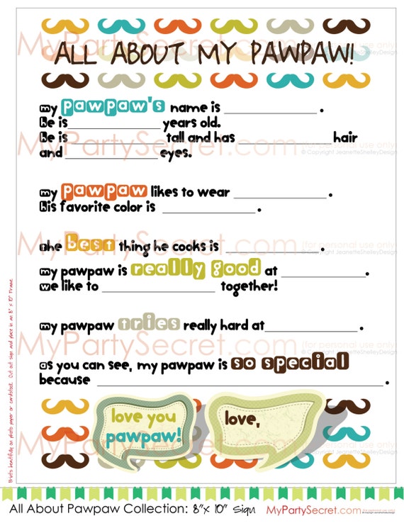 diy printable 8 x 10 fathers day letter or