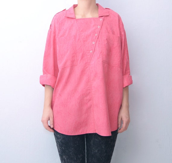 womens bright pink shirt