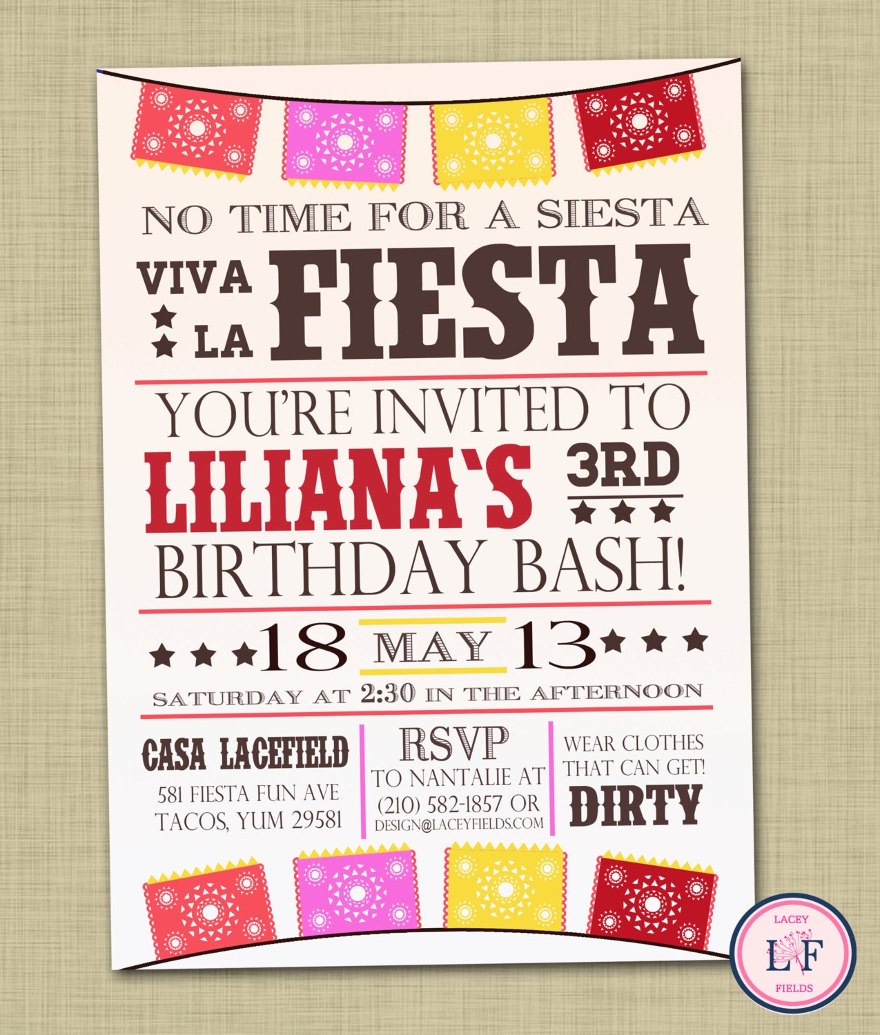 Fiesta Party Invitations 3