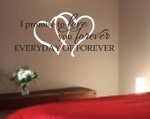 Download Items similar to Romantic Sayings Vinyl wall art Master ...