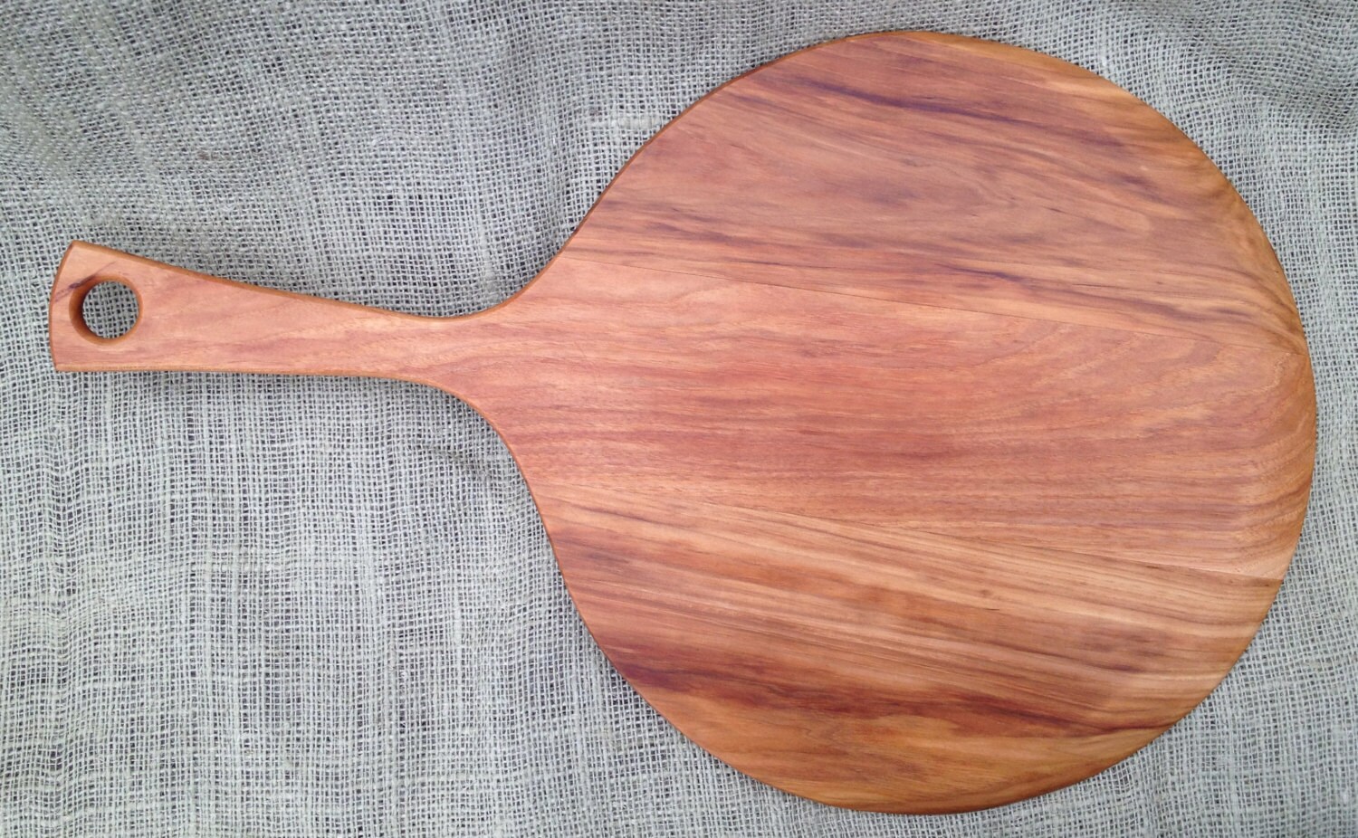 Pizza peel paddle HICKORY. 22 1/2 long 14 across 8 handle