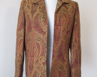 Brocade Silk  Gold Vest Coat with Gold Kurta Pajama D NO MO-126