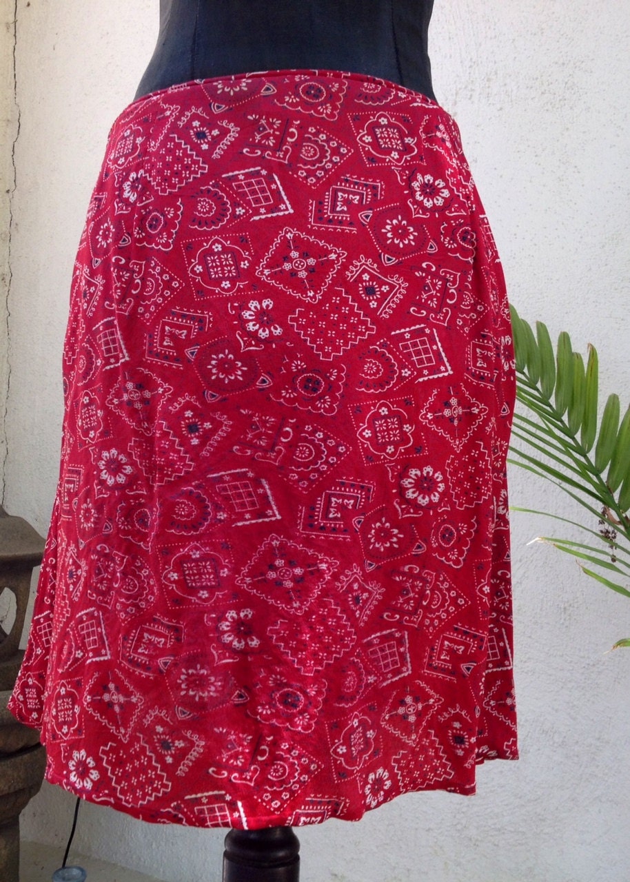 Red Bandana Skirt 5