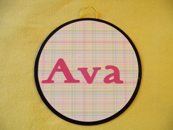 Ava name sign by woodshed on Etsy