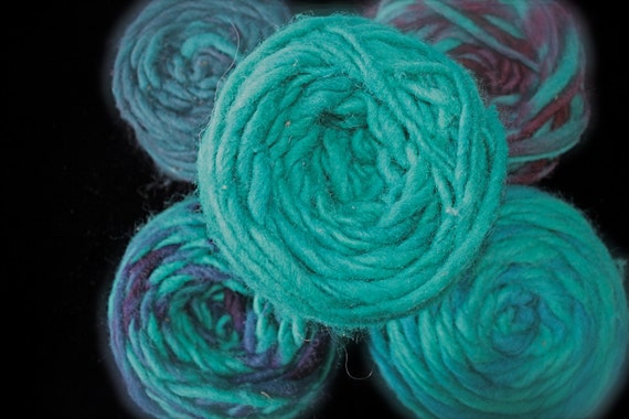 New Zealand Handspun superthick overdyed by me