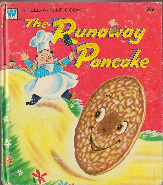 VINTAGE KIDS BOOK The Runaway Pancake a Whitman Tell-a-Tale