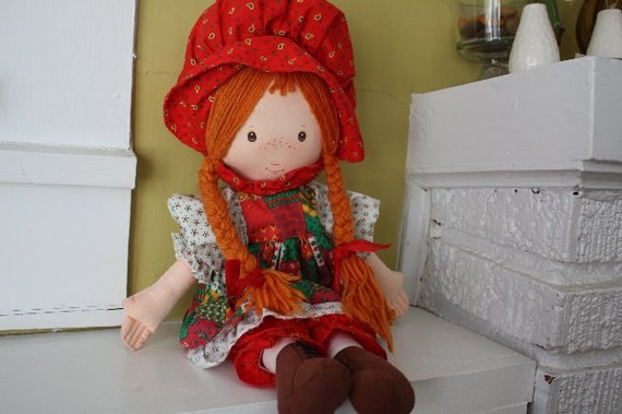 Holly Hobbie CARRIE Rag Doll Friend. by Recy on Etsy