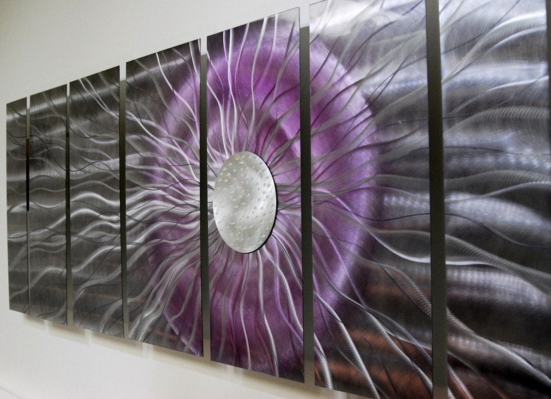Purple And Gray Wall Art gray purple & silver abstract metal wall art handmade Purple And Gray Wall Art gray purple & silver abstract metal wall art handmade
