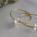 Herkimer Diamond Hoop Earrings - S
