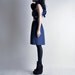 asymmetric one shoulder ruffle dress / party / cocktail / embroidered / s