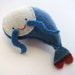 Blue Shrimp - Recycled Cashmere Plush Toy