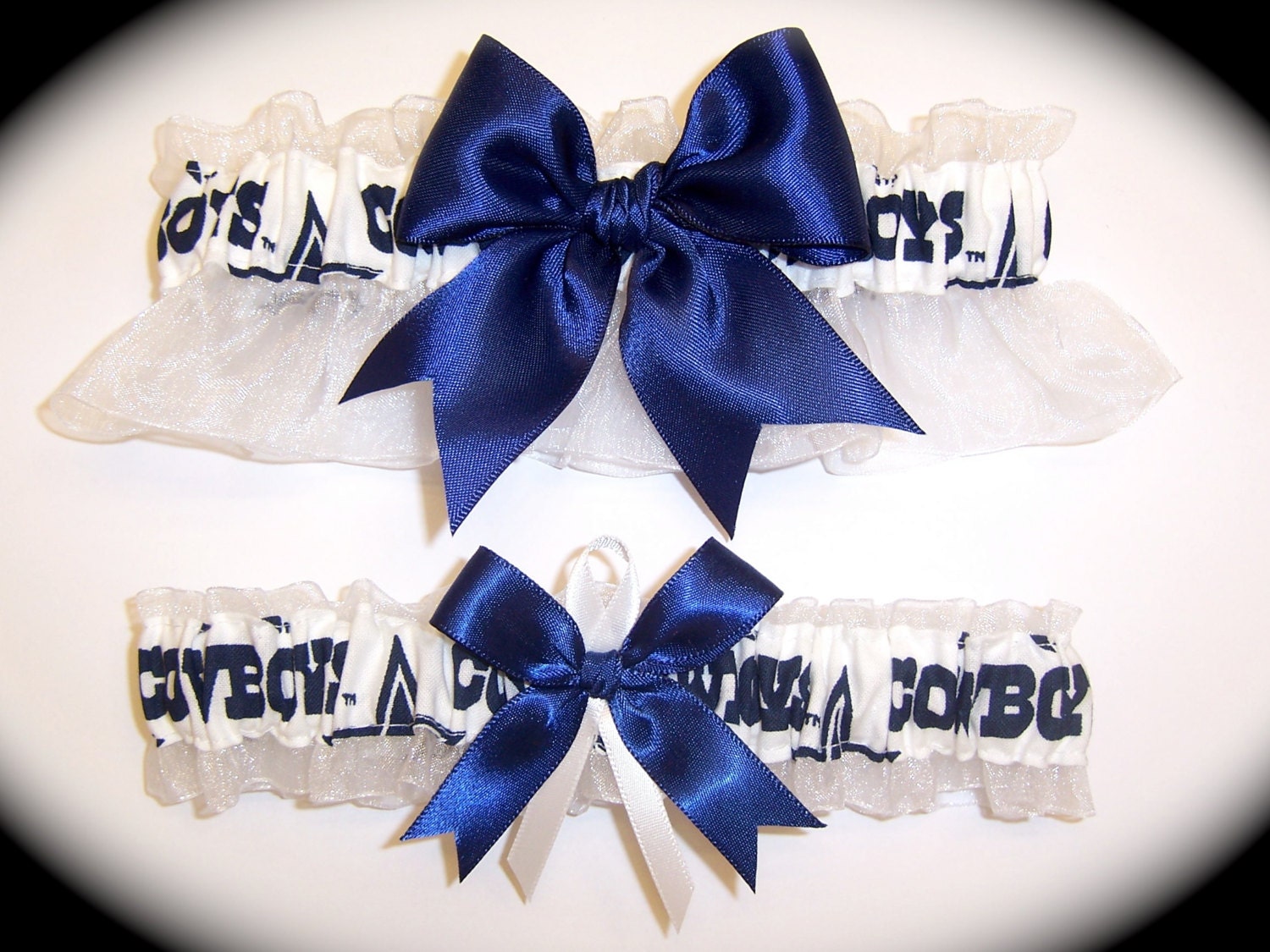 Dallas Cowboys Wedding Garter Set Handmade Keepsake And   Il Fullxfull.422114372 7vrf 