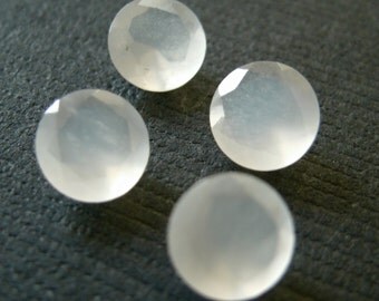 Faceted Gemstones Moonstone Brilliant Cut 4mm FOR THREE