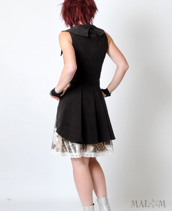 Womens Brown Jacket Steampunk swallowtail jacket brown