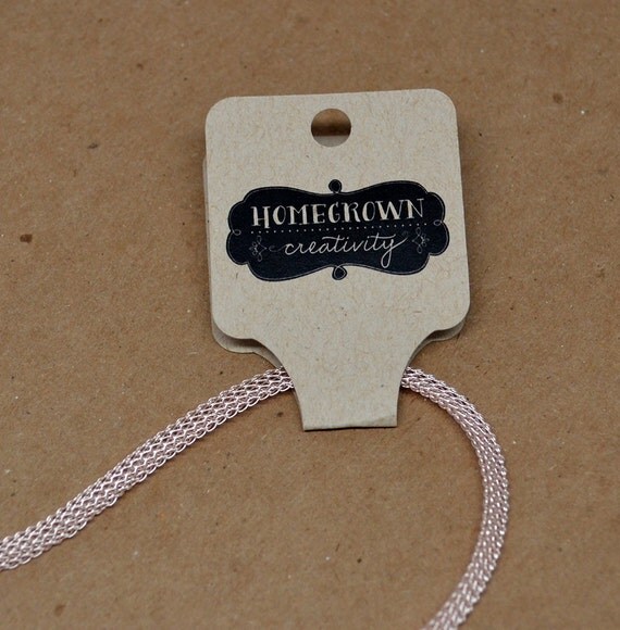 Custom Fold Over Necklace Jewelry Tags Jewelry Display Personalized Product Hanging Cards From Necklace Hanging Card Template