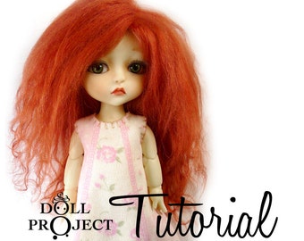 Pelo de la muñeca y Wigging suscripción Tutorial completo cómo hacer pelucas y pelo para muñecas de cualquier tamaño