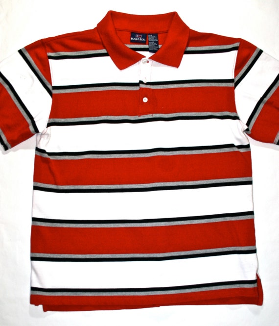Vintage 90s Bugle Boy Polo Shirt Mens Size by VintageMensGoods