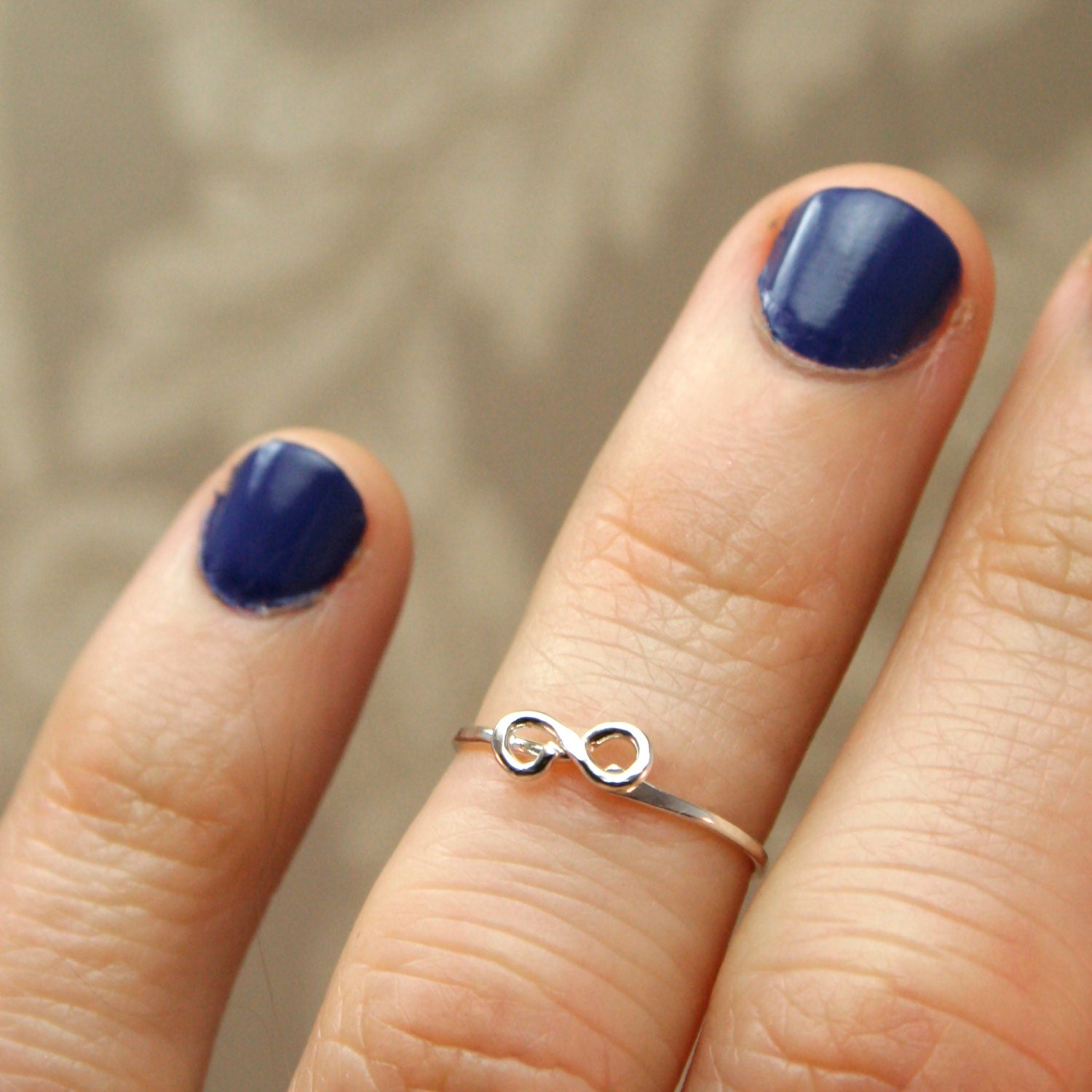 Infinity Knuckle Ring Sterling Silver Above the Knuckle Ring