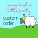 Custom Listing RESERVED for nuby52