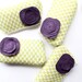 Bridesmaid Clutch, Green and Purple, Personalized Bridesmaid Gift Set of 4, CHOOSE COLORS // Grey, Coral, Yellow, More