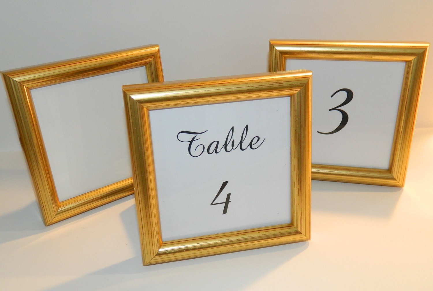 SPECIAL Small Gold Frame for Wedding Table Numbers Party