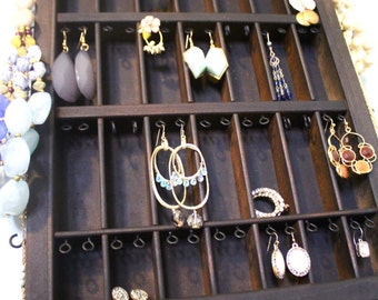 Jewelry Display Dark Wood