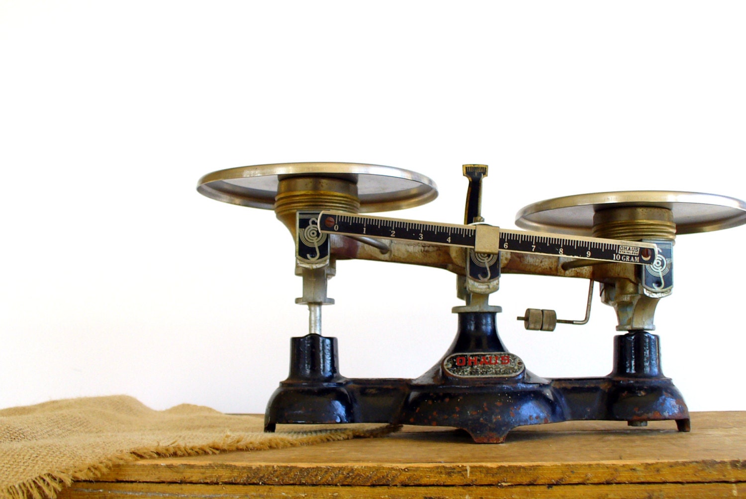 Vintage Industrial Balance Scales Ohaus Scientific Stainless