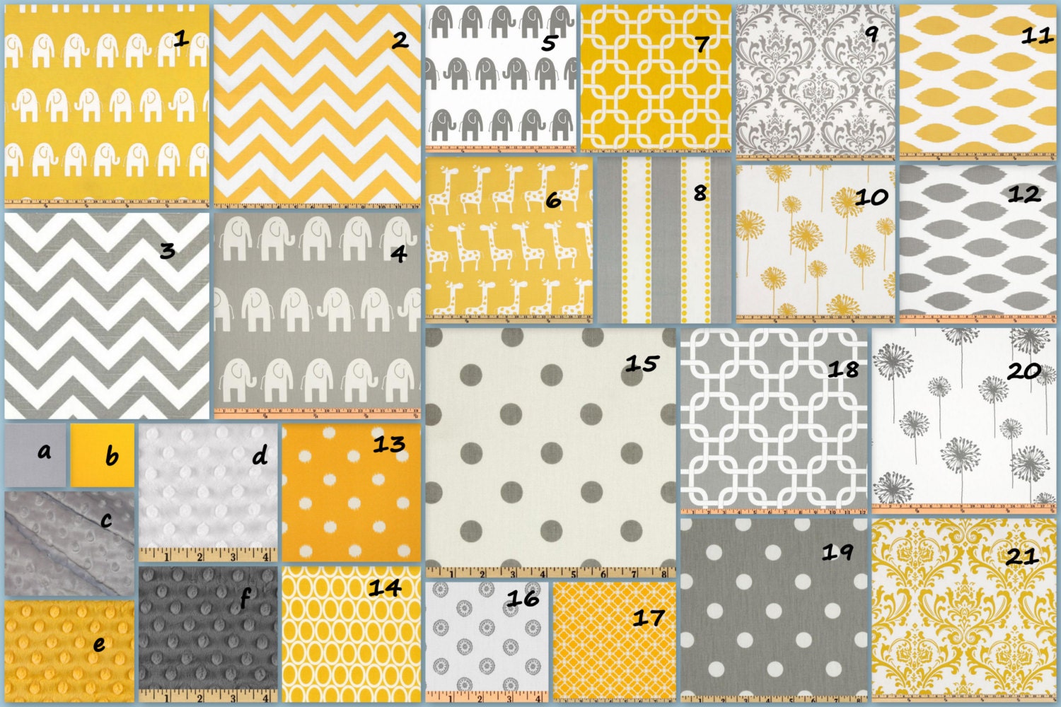 Design your own 3 pcs. SET Custom crib Bedding Premier