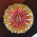 Womens Belt Buckle FLOWER POWER Silver Red Yellow Orange custom fashion accessory
