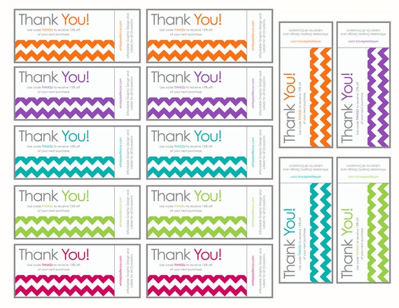 Items similar to Printable Coupon Template Download and Print Chevron ...