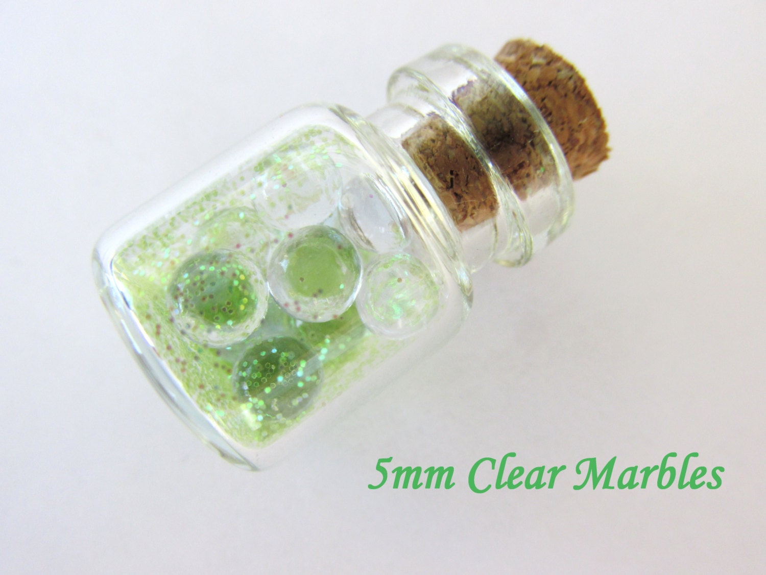 3 oz. Mini Clear Glass Marbles 5mm by theglassconnection on Etsy