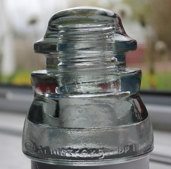 Vintage Glass Insulator Armstrong DP1 Bookend or Doorstop