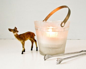 Glass Barrel Candle Holder - Ice Bucket